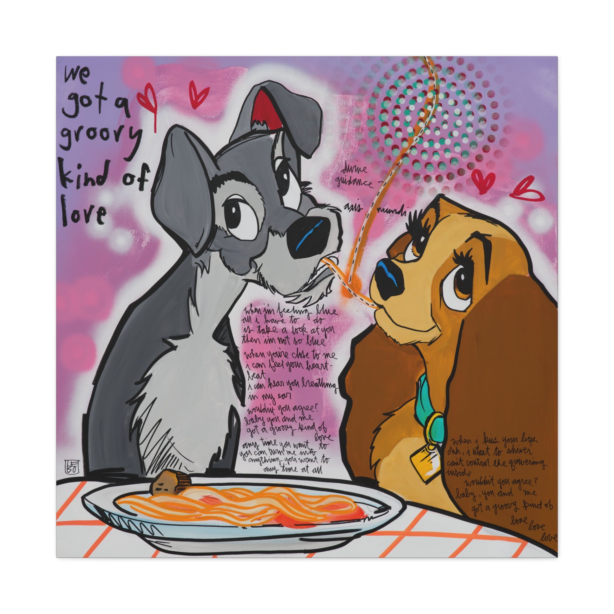 We Got a Groovy Kind of Love Lebo Gallery Wrapped Canvas